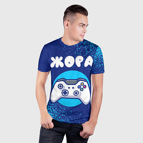 Мужская спорт-футболка Жора геймер / 3D-принт – фото 3