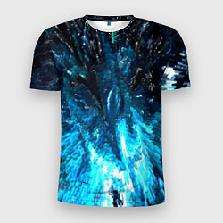 Мужская спорт-футболка Холодная масляная краска