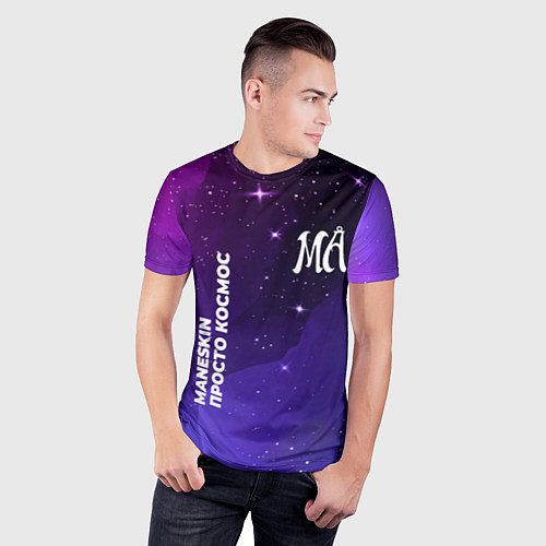 Мужская спорт-футболка Maneskin просто космос / 3D-принт – фото 3