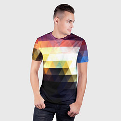 Футболка спортивная мужская Mosaic abstraction, цвет: 3D-принт — фото 2
