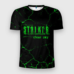 Футболка спортивная мужская Stalker radiation art, цвет: 3D-принт