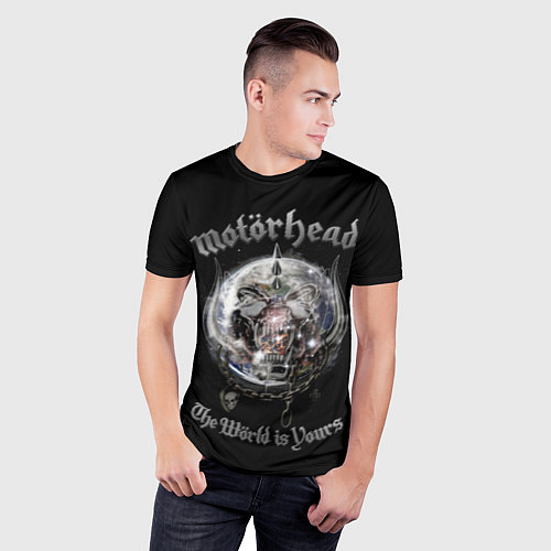 Мужская спорт-футболка Motorhead планета / 3D-принт – фото 3