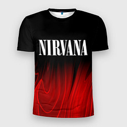 Футболка спортивная мужская Nirvana red plasma, цвет: 3D-принт