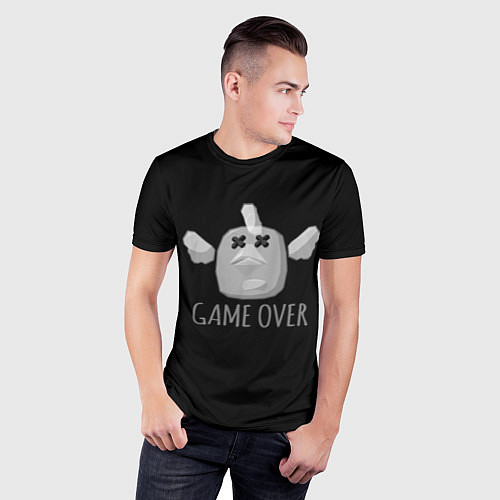 Мужская спорт-футболка Chicken Gun Game over / 3D-принт – фото 3