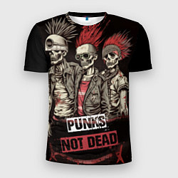 Футболка спортивная мужская Punks not dead, цвет: 3D-принт