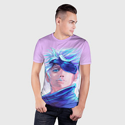 Футболка спортивная мужская Магическая битва Годжо Сатору, цвет: 3D-принт — фото 2