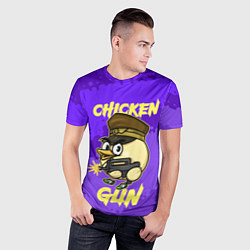 Футболка спортивная мужская Чикен Ган - цыпленок, цвет: 3D-принт — фото 2