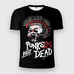 Футболка спортивная мужская Punks not dead - анархия, цвет: 3D-принт