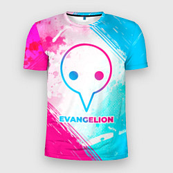 Футболка спортивная мужская Evangelion neon gradient style, цвет: 3D-принт