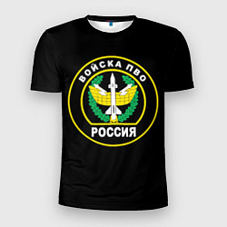 Футболка спортивная мужская ПВО России, цвет: 3D-принт