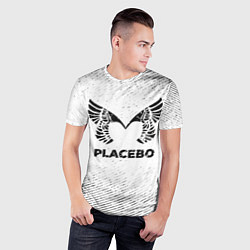 Футболка спортивная мужская Placebo с потертостями на светлом фоне, цвет: 3D-принт — фото 2