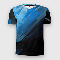 Мужская спорт-футболка Black blue style