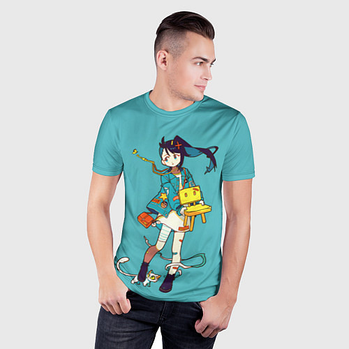 Мужская спорт-футболка Судзумэ закрывает двери / 3D-принт – фото 3