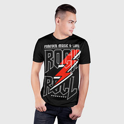 Футболка спортивная мужская Rock and Roll Forever, цвет: 3D-принт — фото 2