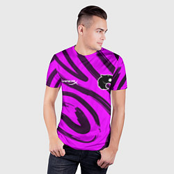 Футболка спортивная мужская Furia pink, цвет: 3D-принт — фото 2