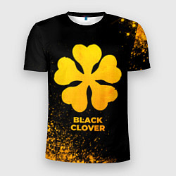 Футболка спортивная мужская Black Clover - gold gradient, цвет: 3D-принт