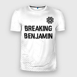 Футболка спортивная мужская Breaking Benjamin glitch на светлом фоне: символ с, цвет: 3D-принт
