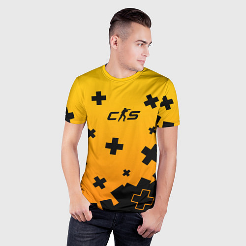 Мужская спорт-футболка Skin crosses cs2 / 3D-принт – фото 3