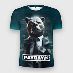 Футболка спортивная мужская Payday 3 bear, цвет: 3D-принт