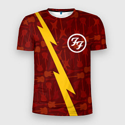 Мужская спорт-футболка Foo Fighters гитары и молния