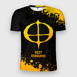 Футболка спортивная мужская Ozzy Osbourne - gold gradient, цвет: 3D-принт