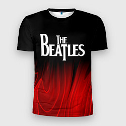 Футболка спортивная мужская The Beatles red plasma, цвет: 3D-принт