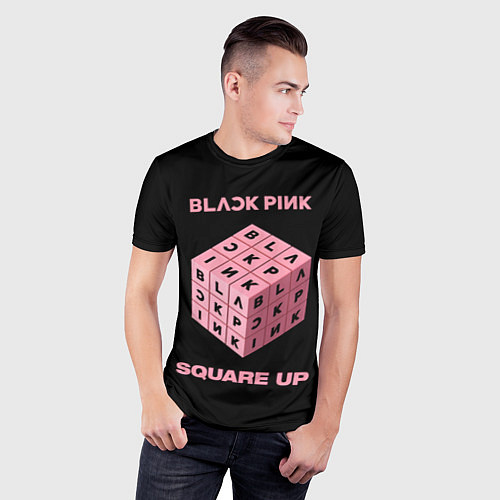 Мужская спорт-футболка Blackpink Square up / 3D-принт – фото 3