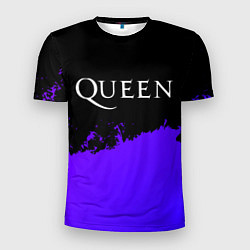 Футболка спортивная мужская Queen purple grunge, цвет: 3D-принт