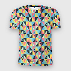 Футболка спортивная мужская Треугольная мозаика, цвет: 3D-принт
