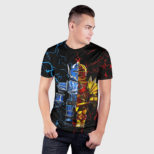 Мужская спорт-футболка Рыцарь Roblox / 3D-принт – фото 3