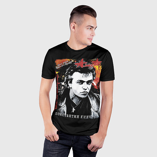 Мужская спорт-футболка Алиса - К Кинчев / 3D-принт – фото 3