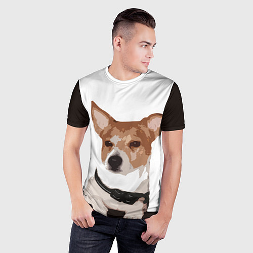 Мужская спорт-футболка Джек-рассел терьер / 3D-принт – фото 3