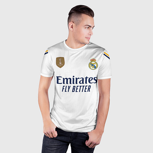 Мужская спорт-футболка Лука Модрич Реал Мадрид форма 2324 домашняя / 3D-принт – фото 3
