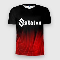 Футболка спортивная мужская Sabaton red plasma, цвет: 3D-принт