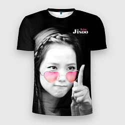 Футболка спортивная мужская Blackpink Jisoo Attention sign, цвет: 3D-принт