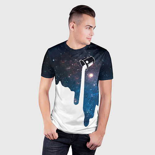 Мужская спорт-футболка Млечный Путь - Milky Way / 3D-принт – фото 3
