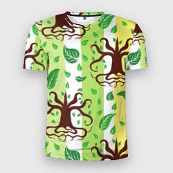 Мужская спорт-футболка Корни и деревья
