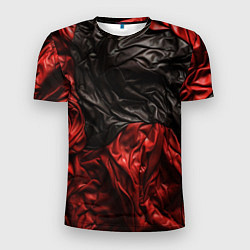 Футболка спортивная мужская Black red texture, цвет: 3D-принт