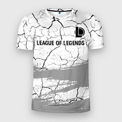 Футболка спортивная мужская League of Legends glitch на светлом фоне: символ с, цвет: 3D-принт