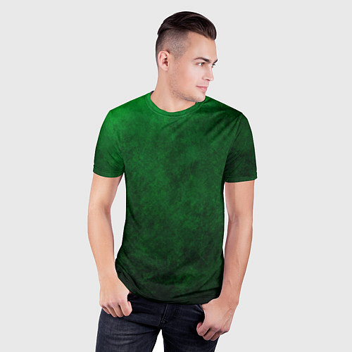 Мужская спорт-футболка Токсичный градиент / 3D-принт – фото 3