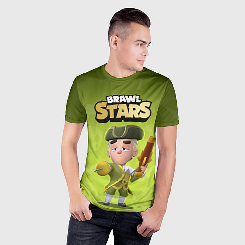 Мужская спорт-футболка Barqley Brawl stars / 3D-принт – фото 3