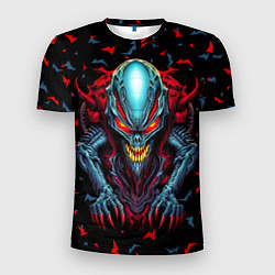 Мужская спорт-футболка Инопланетный монстр