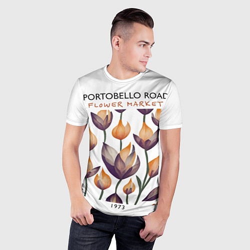 Мужская спорт-футболка Portobello Road Market / 3D-принт – фото 3