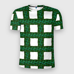 Футболка спортивная мужская Зеленые змейки, цвет: 3D-принт