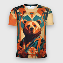 Футболка спортивная мужская Гордый медведь, цвет: 3D-принт