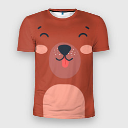 Футболка спортивная мужская Малаш медвежонок, цвет: 3D-принт