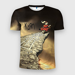 Футболка спортивная мужская Korn обложка альбома Follow the Leader, цвет: 3D-принт
