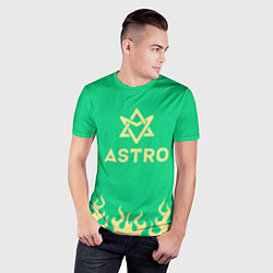 Футболка спортивная мужская Astro fire, цвет: 3D-принт — фото 2