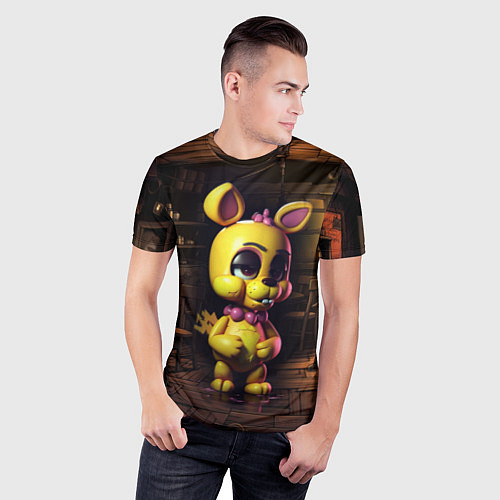 Мужская спорт-футболка Spring Bonnie Five Nights at Freddys / 3D-принт – фото 3