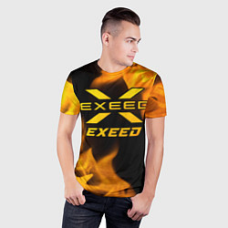 Футболка спортивная мужская Exeed - gold gradient, цвет: 3D-принт — фото 2